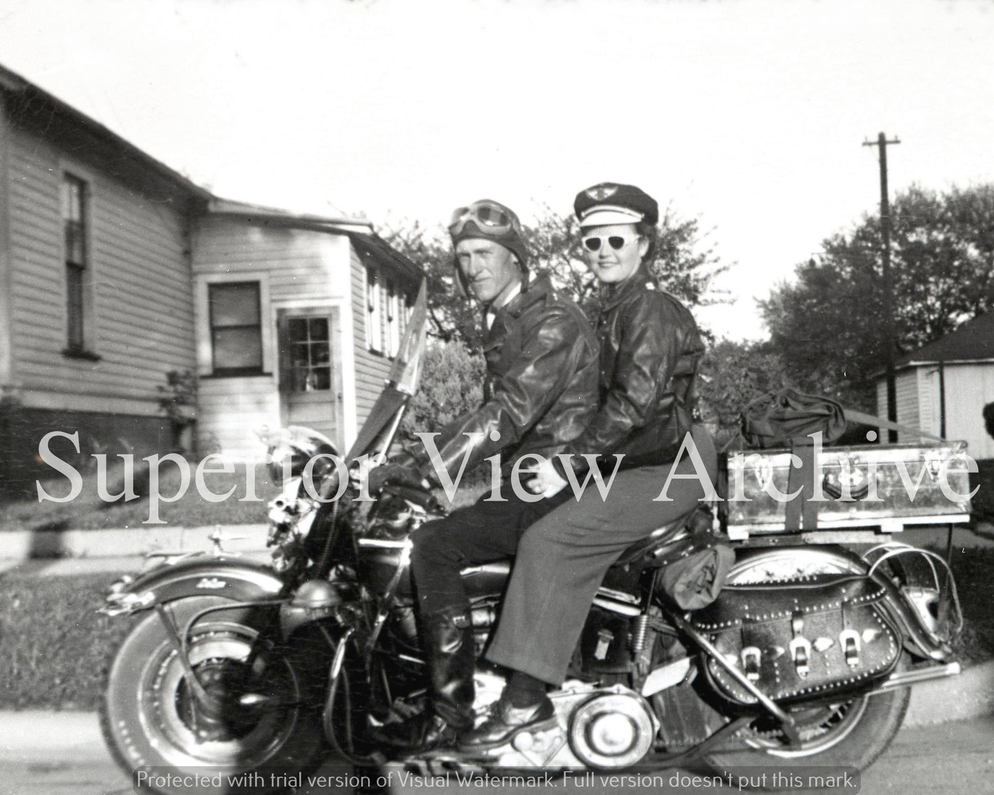 Vintage Harley Davidson Couple