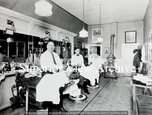 Vintage 1950's Barber Shop Newberry MI