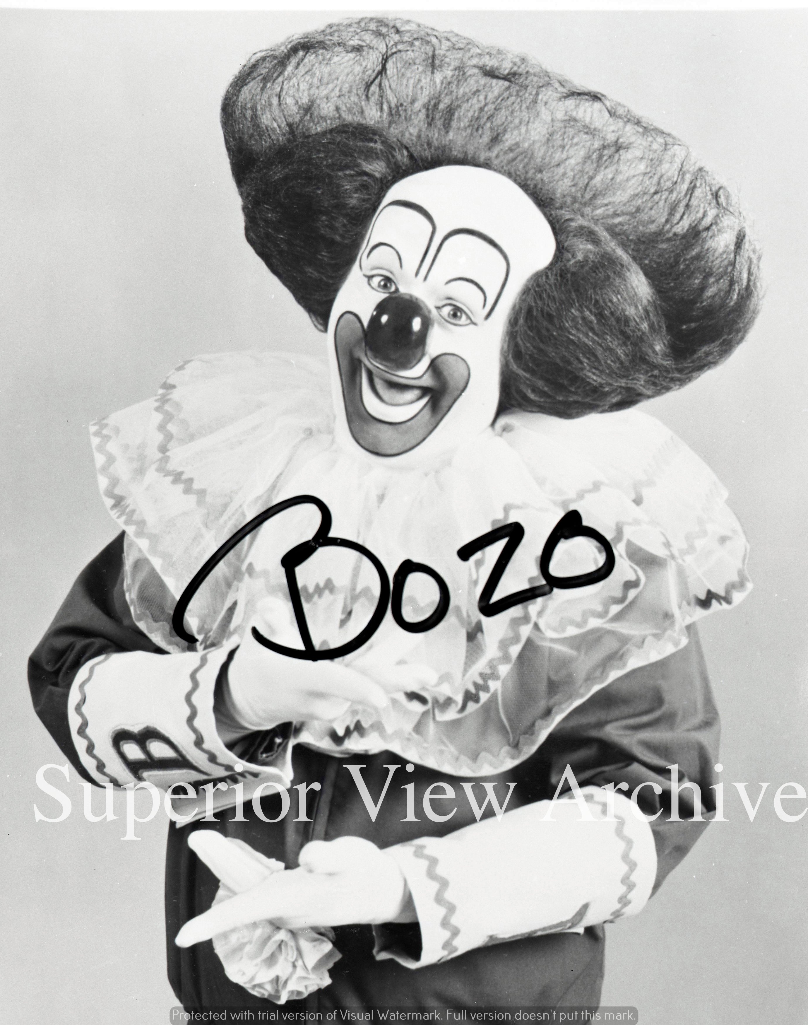 Classic Portrait of Bozo The Clown – Superior View Photo Archive