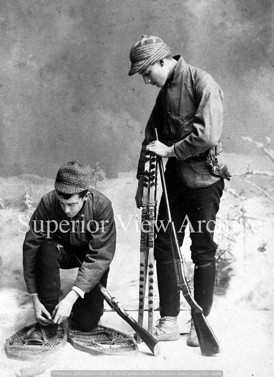 Children with Snowshoes