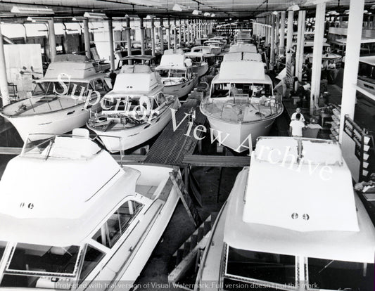Vintage Chris Craft Boats Chris Craft Factory Photo Algonac MI Fiberglass Boats