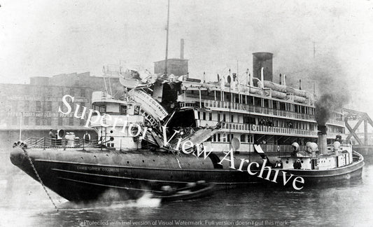 Wreck Of The Whaleback Passenger Ship Christopher Columbus Milwaukee WI 1917