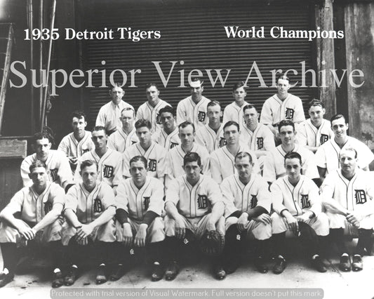 Detroit Tigers Team Photo 1935