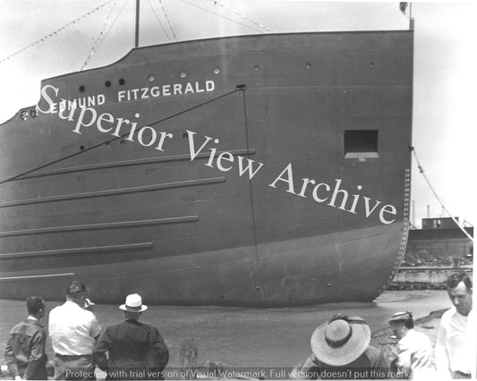 Freighter Edmund Fitzgerald Lake Superior Shipwreck Edmund Fitzgerald Launch Day