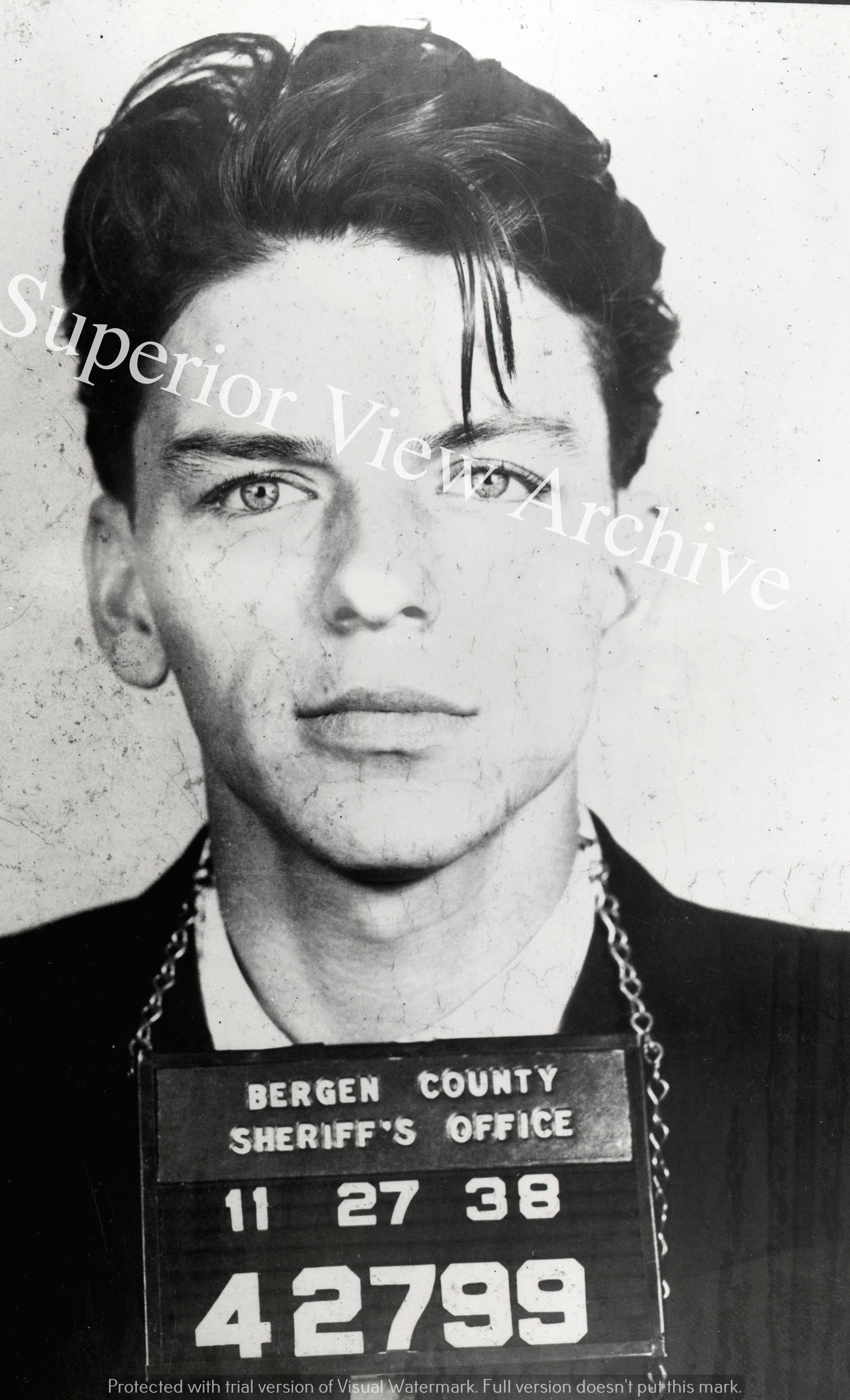 Frank Sinatra Busted For Seduction Famous Frank Sinatra Mug Shot 1939 ...