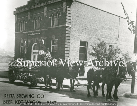 Delta Brewing Co. Beer Keg Wagon 1937