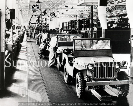 Ford Jeep Factory Vintage Jeeps War Time Jeep Production Dearborn MI