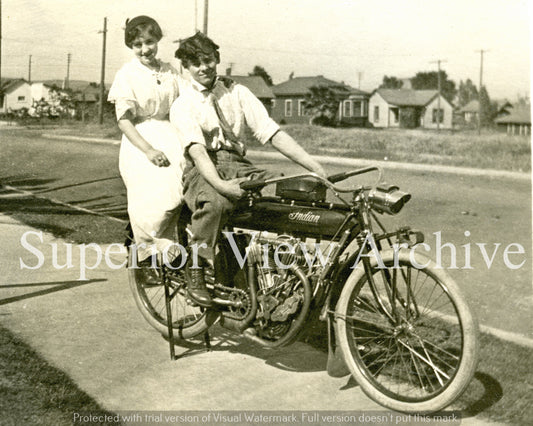Indian Motorcycle Couple