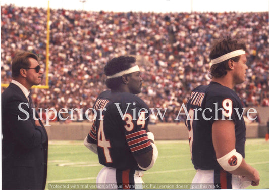 Chicago Bears Football Walter Payton Mike Ditka Mike McMahon Color Photo