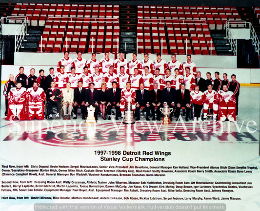 Detroit Red Wings Team Photo 1997-98