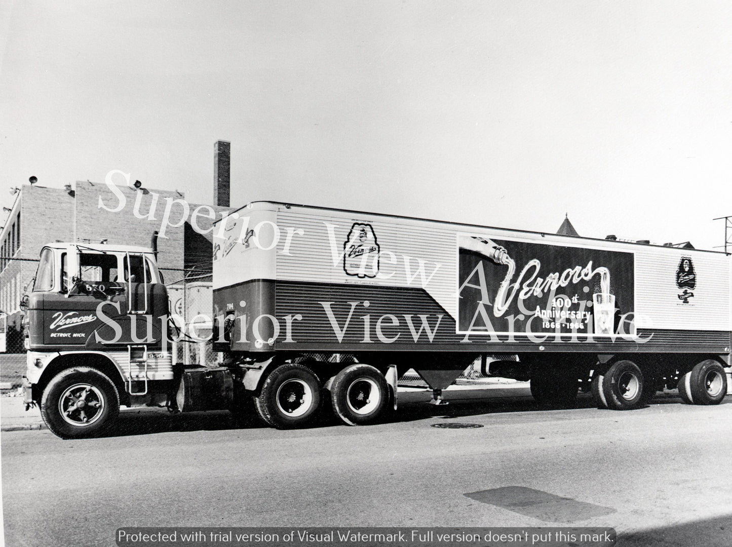 Vernors Ginger Ale Delivery Truck 100th Anniversary of Vernors Detroit 1966
